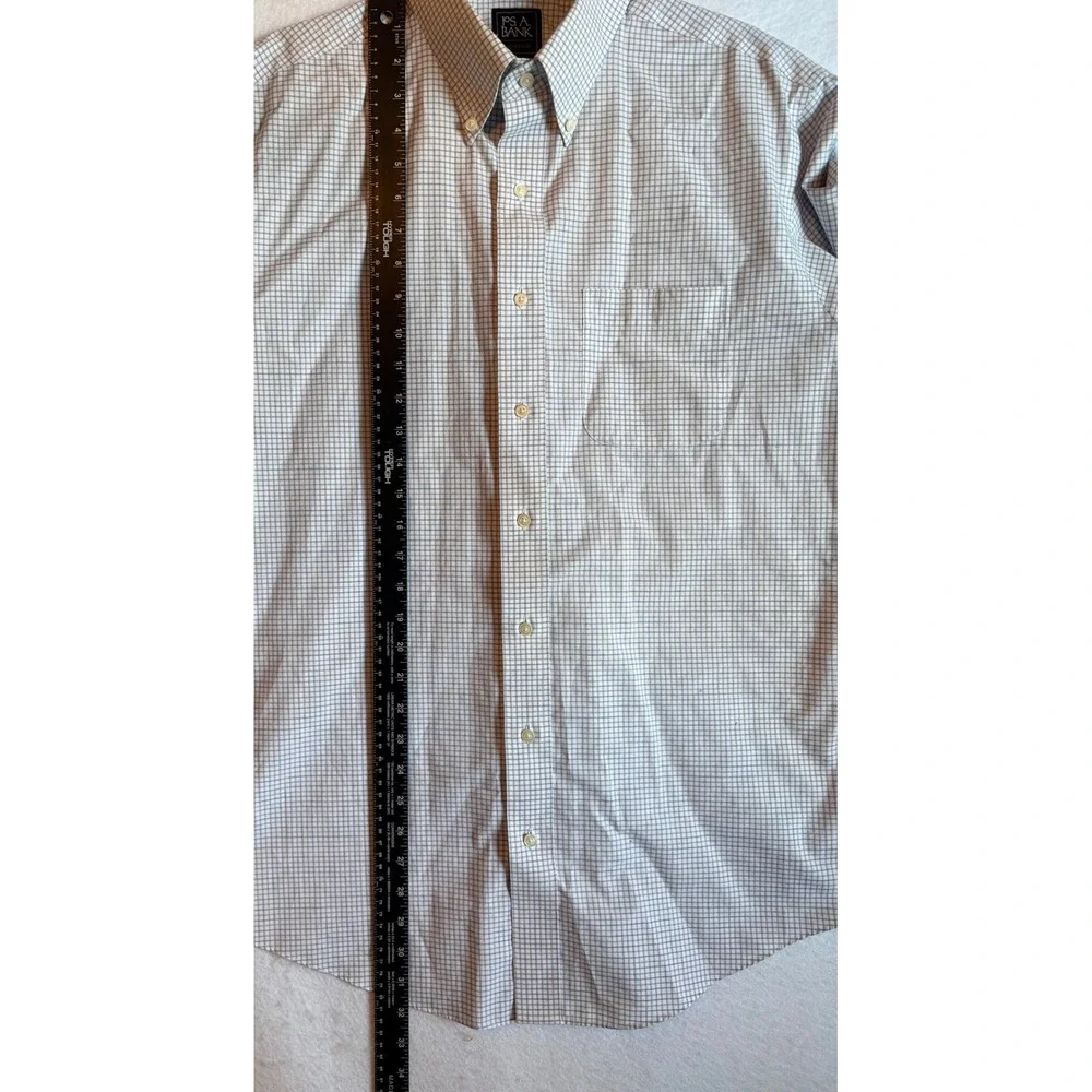 JOS. A. BANK Traveler 16.5-‎ 3/4 Tailored Fit Button Down Shirt Long Sleeve - Picture 6 of 7